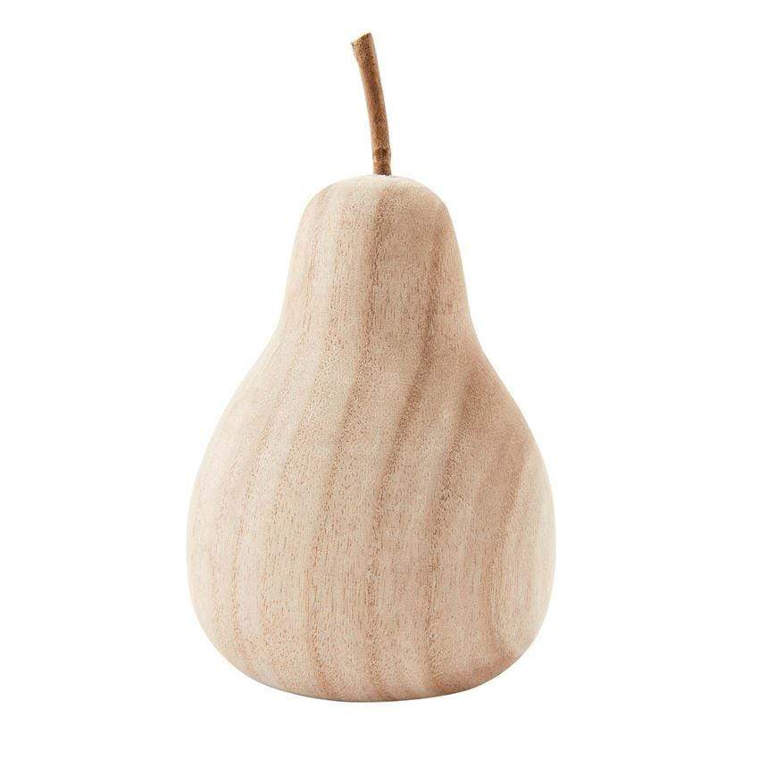 Large Paulownia Wood Pear - Zinnias Gift Boutique