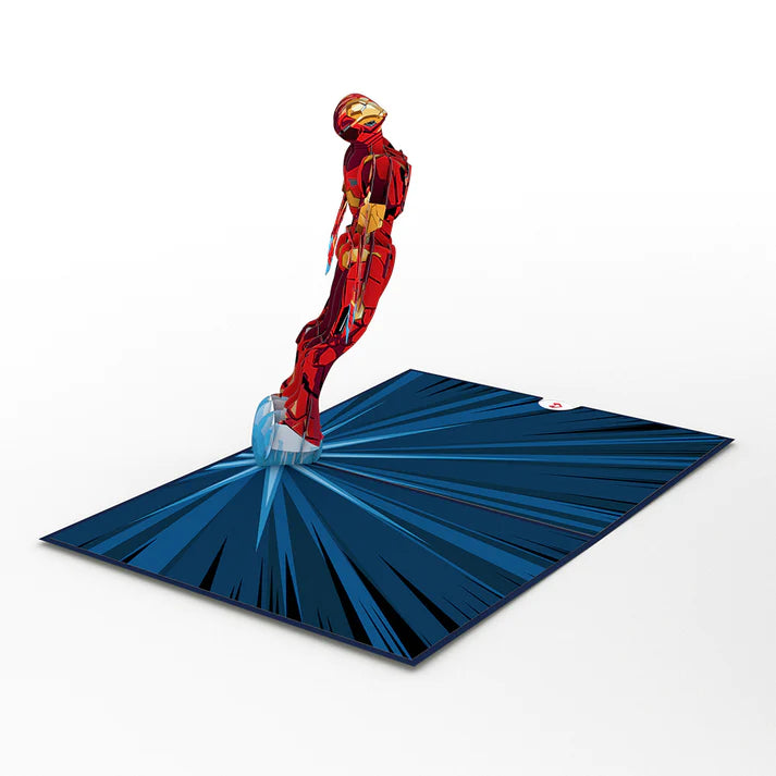 Iron Man cut paper card - Zinnias Gift Boutique