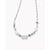 Madelyn Silver Strand Necklace in White Mix - Zinnias Gift Boutique