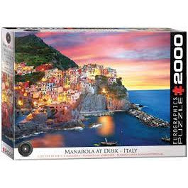 Manarola at Dusk, Italy 2000PC Puzzle - Zinnias Gift Boutique