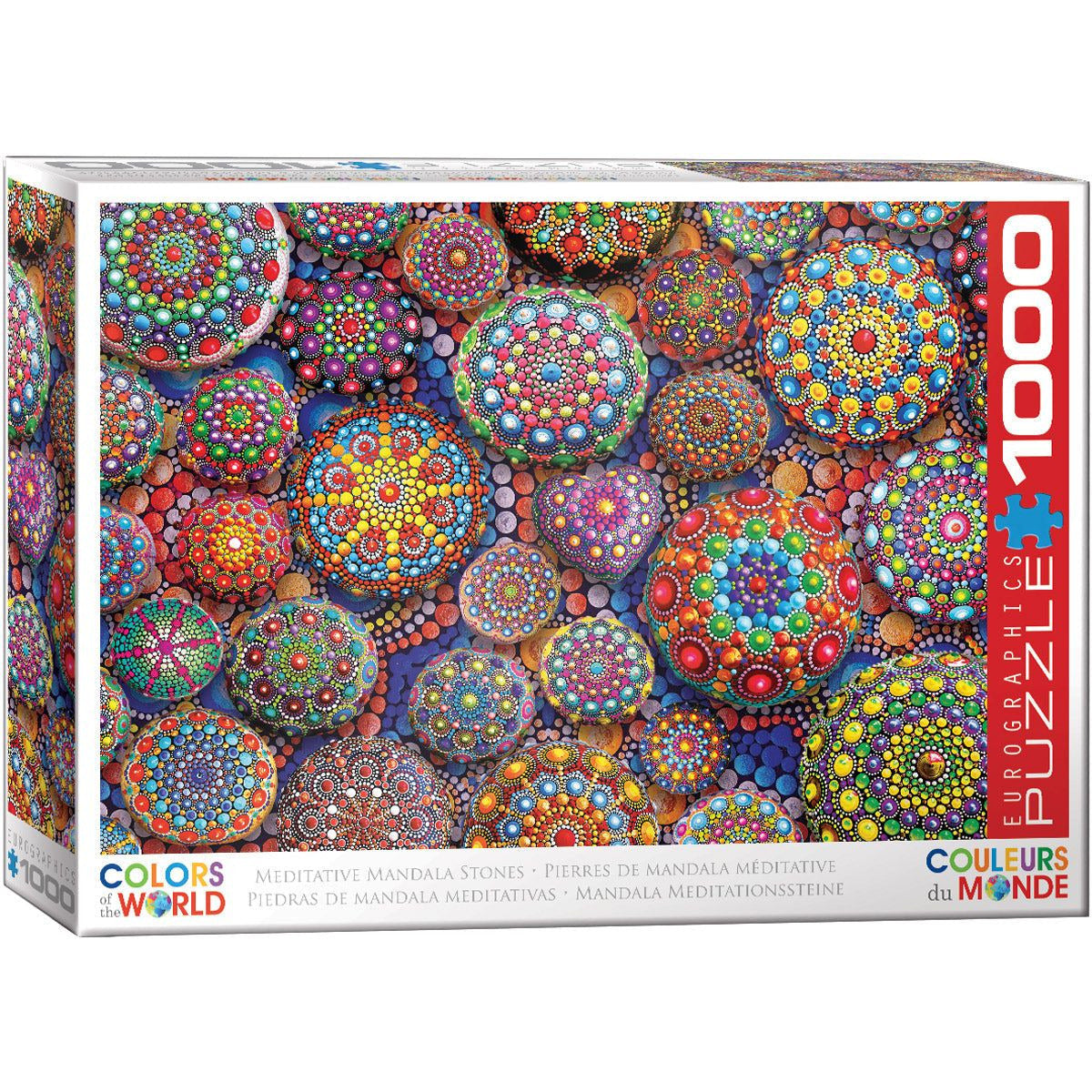 Meditative Mandala Stones 1000PC Puzzle - Zinnias Gift Boutique