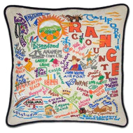 Orange County Pillow - Zinnias Gift Boutique