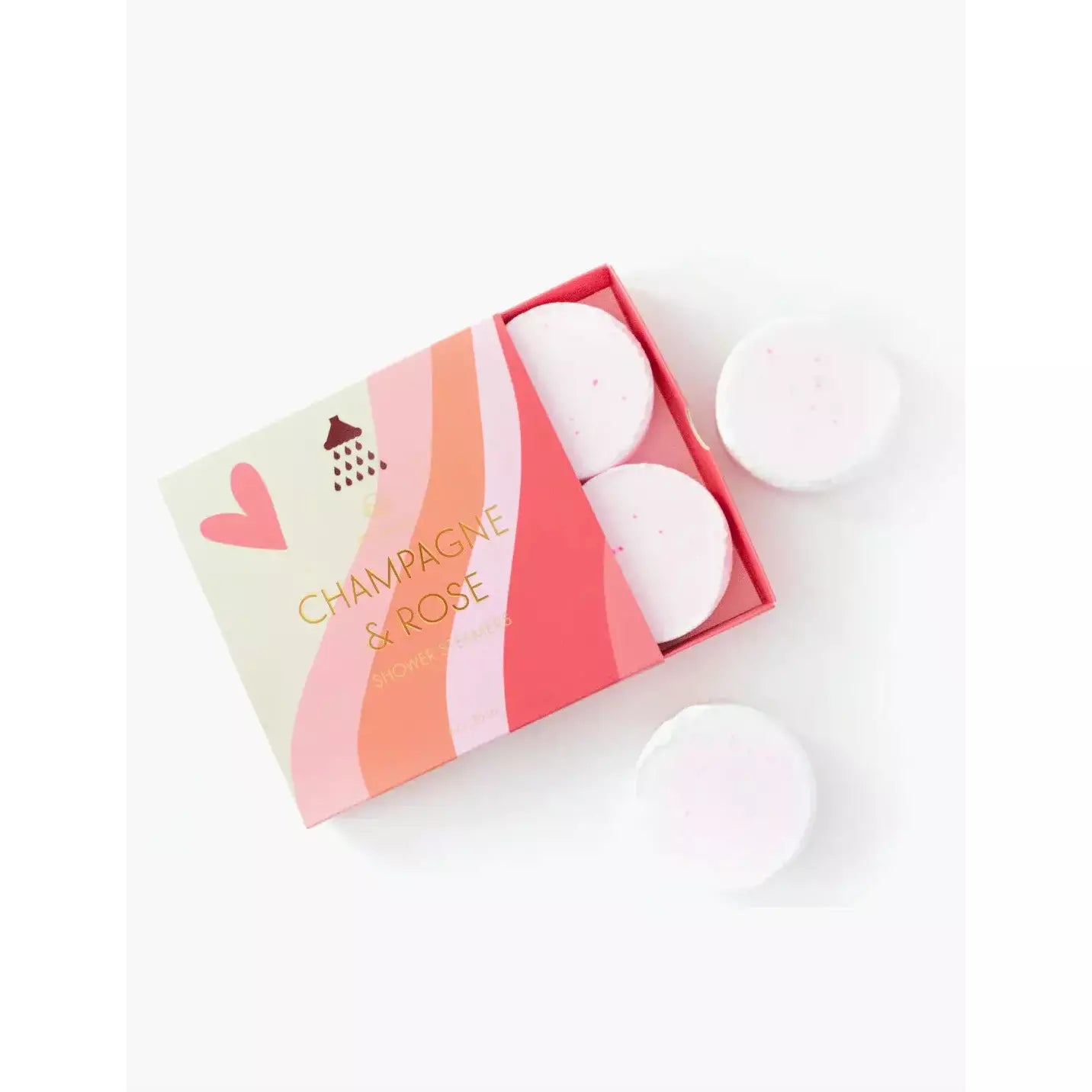 Champagne and Rose Shower Steamers - Zinnias Gift Boutique