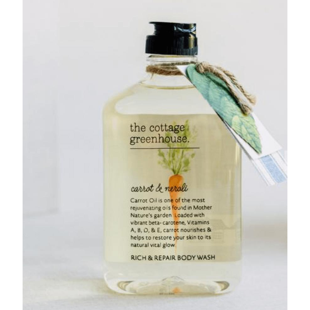 Cottage Greenhouse Carrot and Neroli Body Wash - Zinnias Gift Boutique