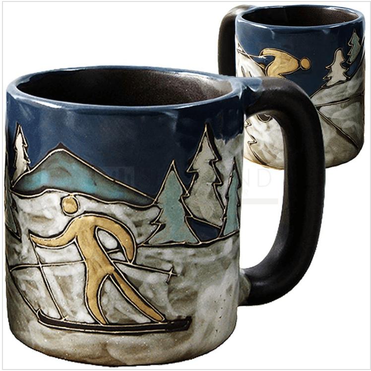 Mara Mugs - Skiers - Zinnias Gift Boutique