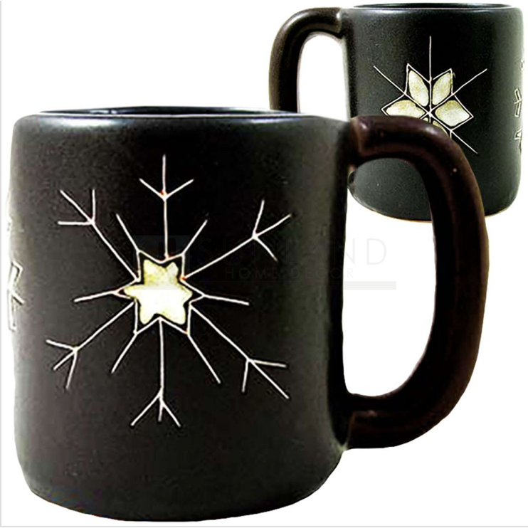 Mara Mugs - Snow Flakes - Zinnias Gift Boutique