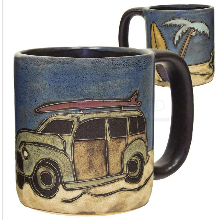 Mara Mugs - Woody Surf Wagon - Zinnias Gift Boutique