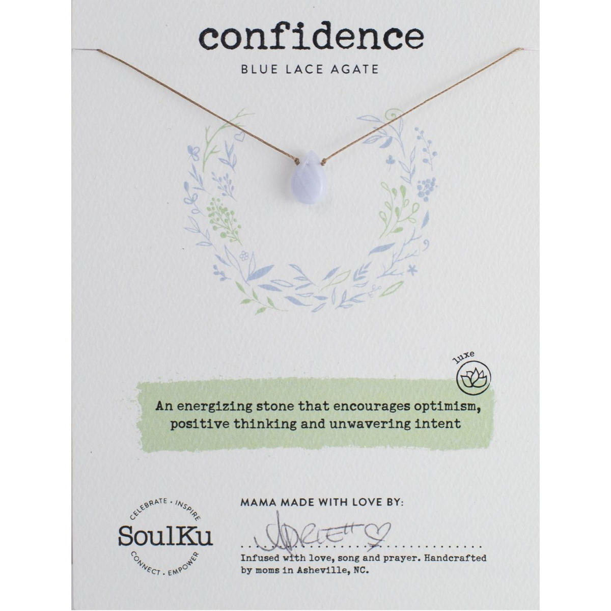 SoulKu - Blue Lace Necklace - Zinnias Gift Boutique