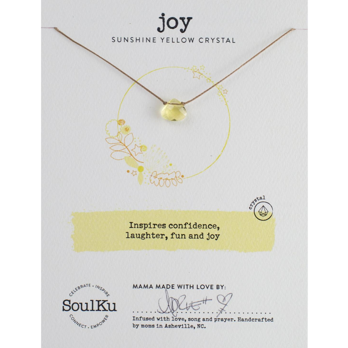 SoulKu - Sunflower Yellow Necklace - Zinnias Gift Boutique