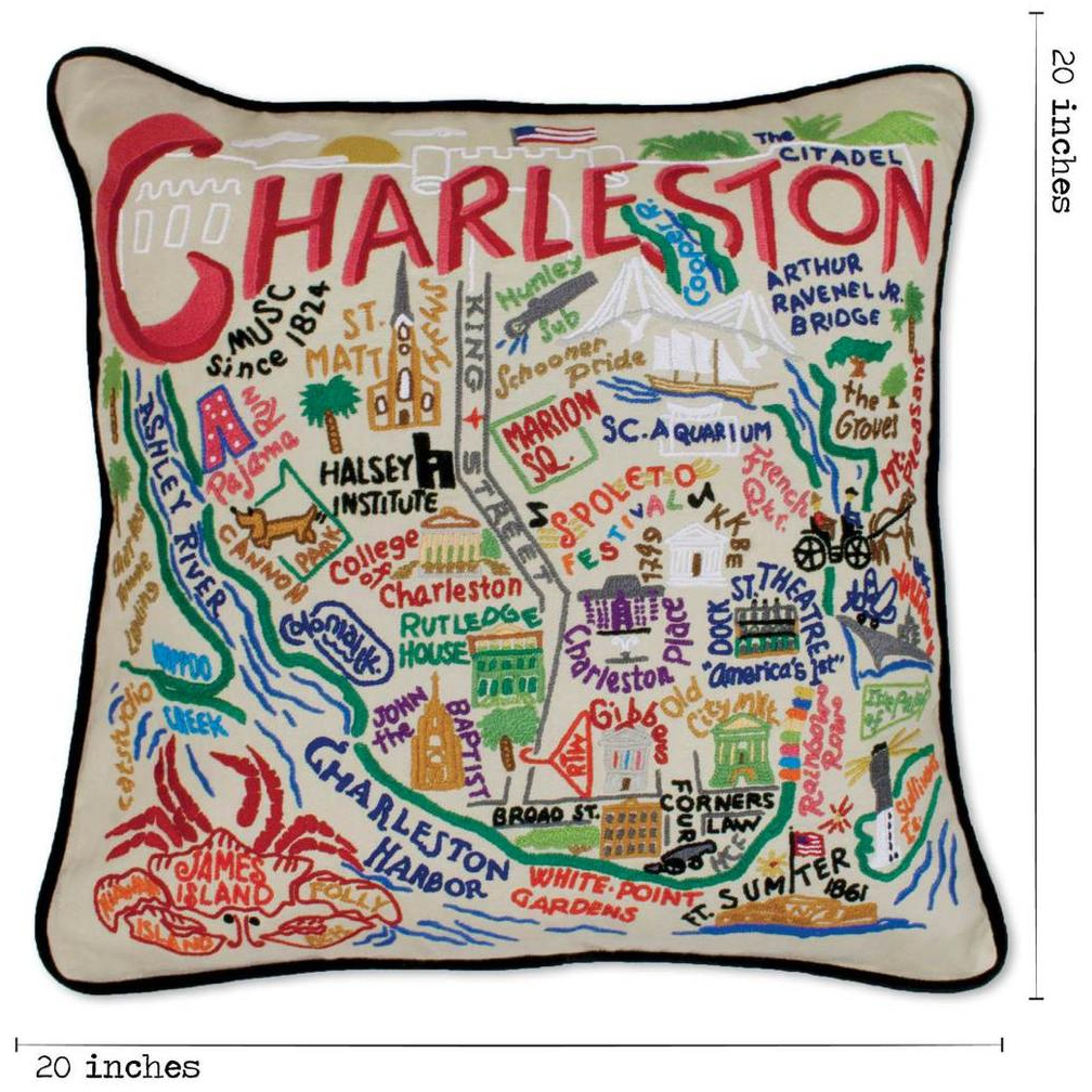 Charleston Pillow - Zinnias Gift Boutique