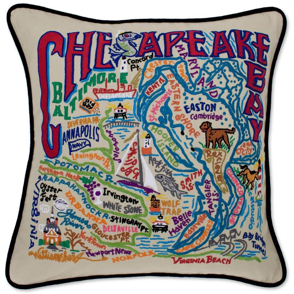 Chesapeake Bay Pillow - Zinnias Gift Boutique