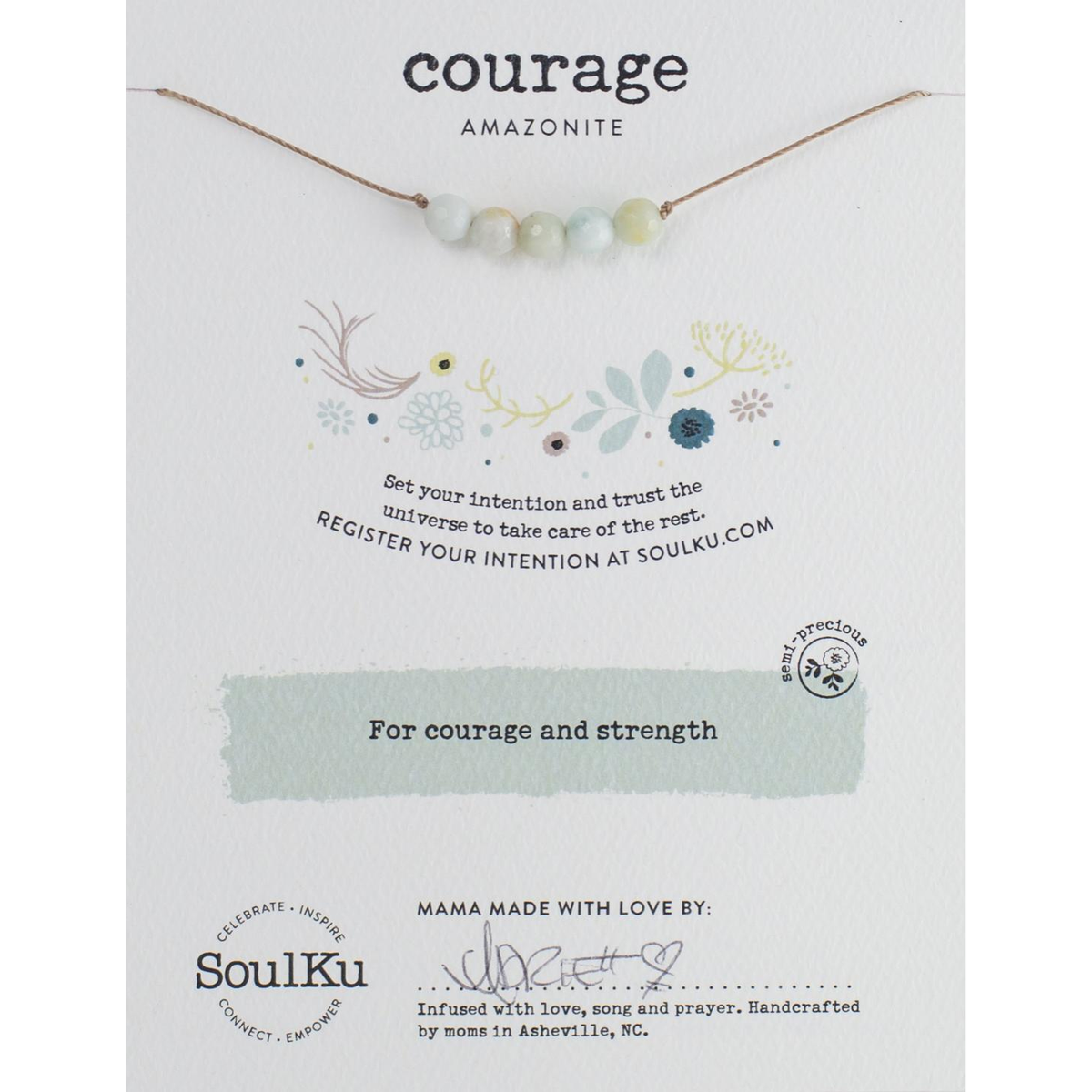 SoulKu - Courage and Strength Necklace - Zinnias Gift Boutique