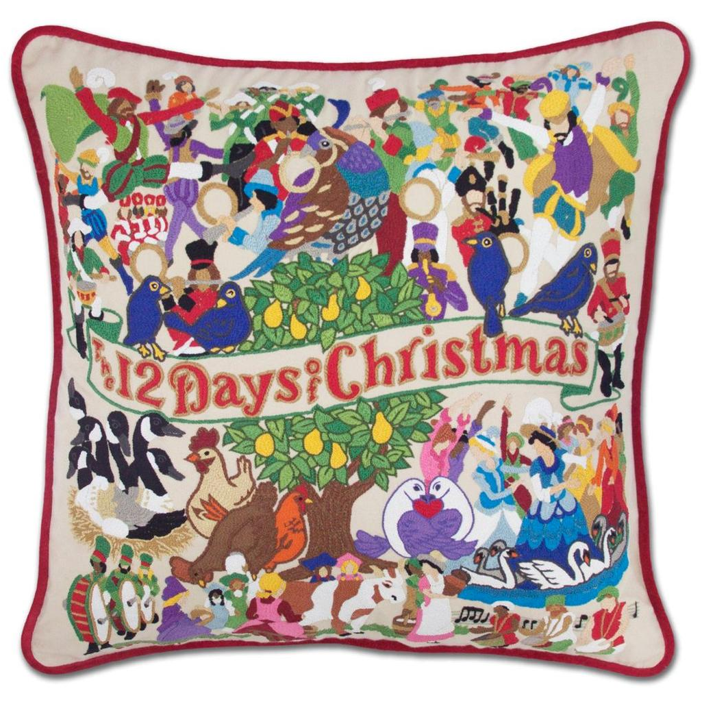 12 Days of Christmas Pillow - Zinnias Gift Boutique