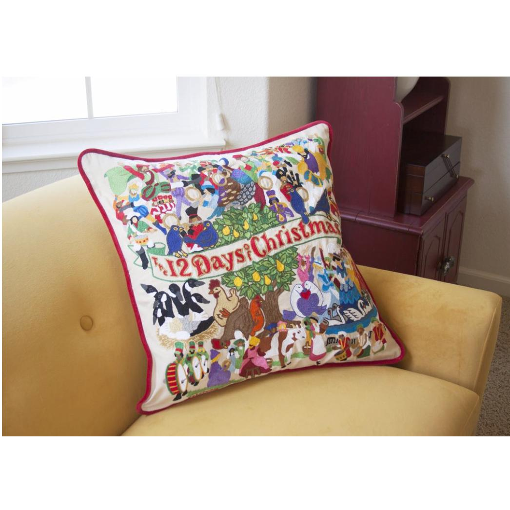 12 Days of Christmas Pillow - Zinnias Gift Boutique