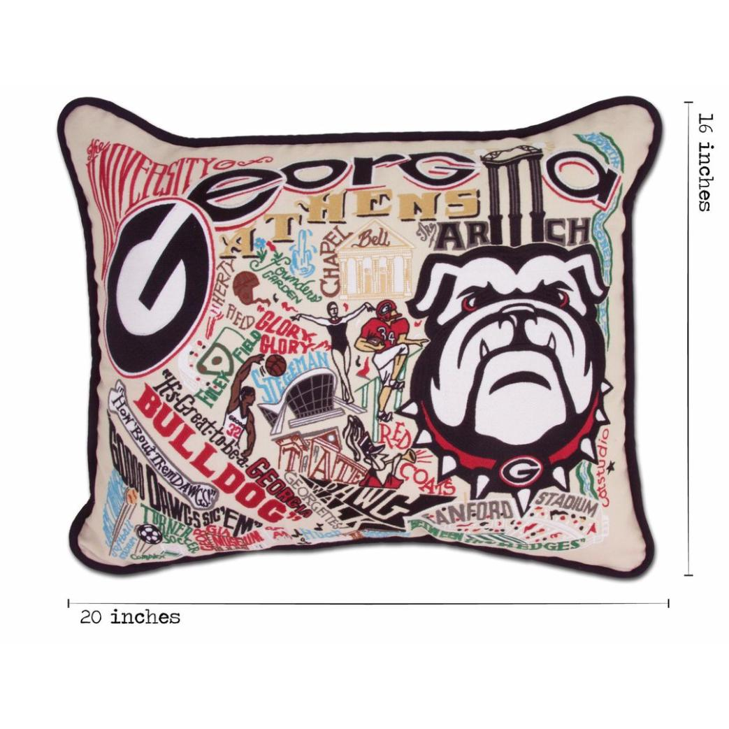 University of Georgia Pillow - Zinnias Gift Boutique
