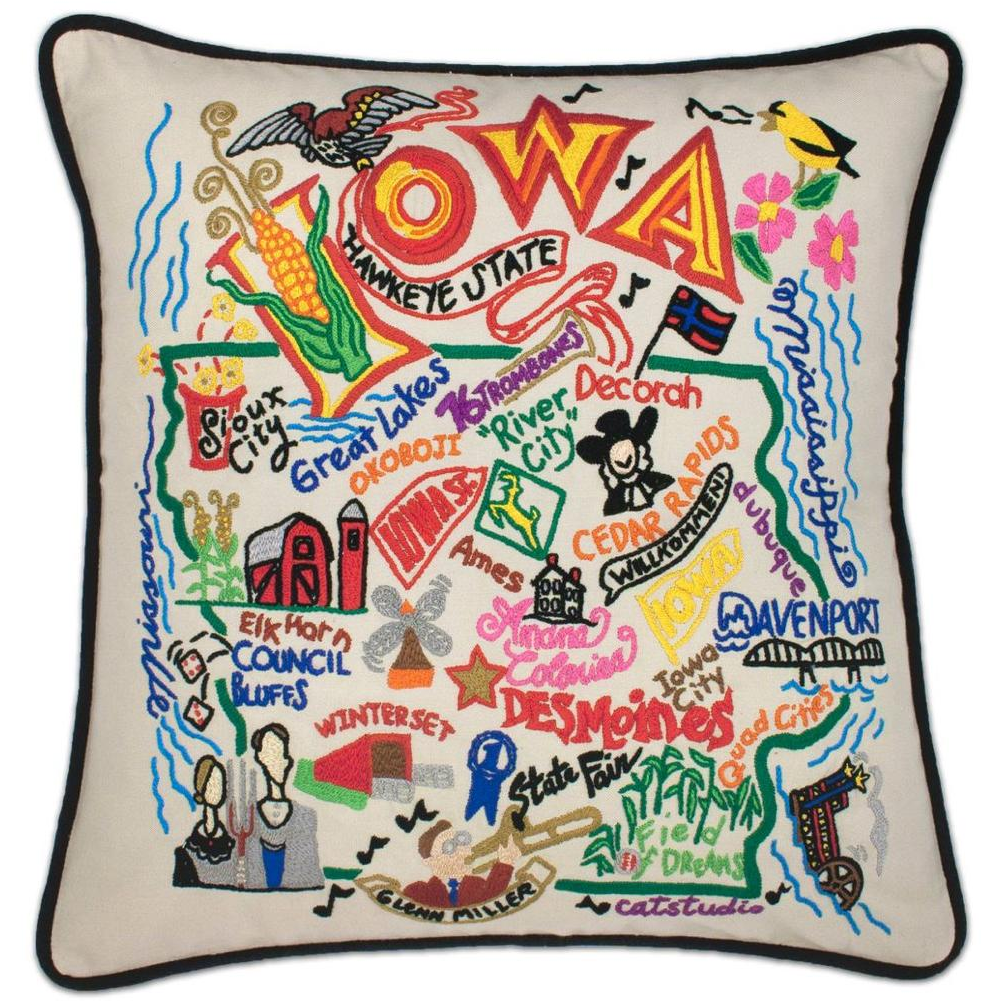 Iowa Pillow - Zinnias Gift Boutique