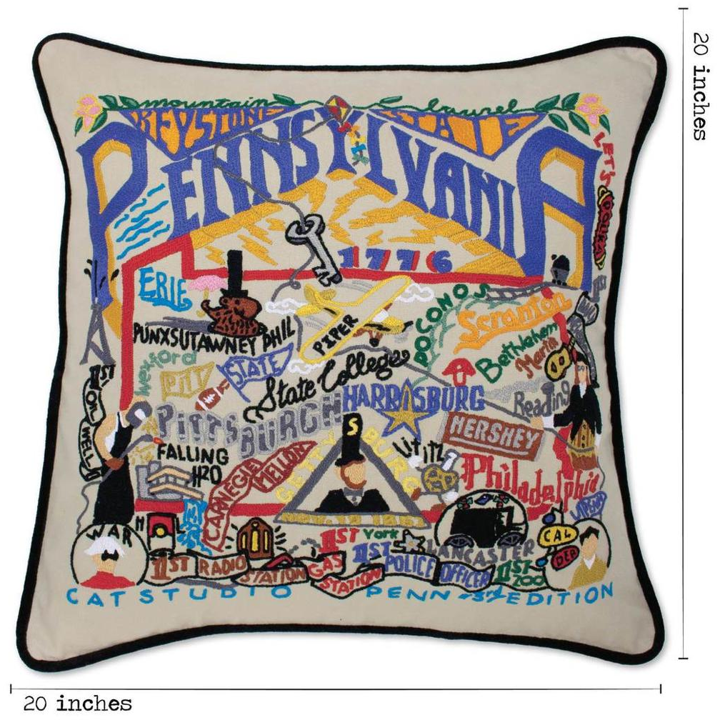 Pennsylvania Pillow - Zinnias Gift Boutique