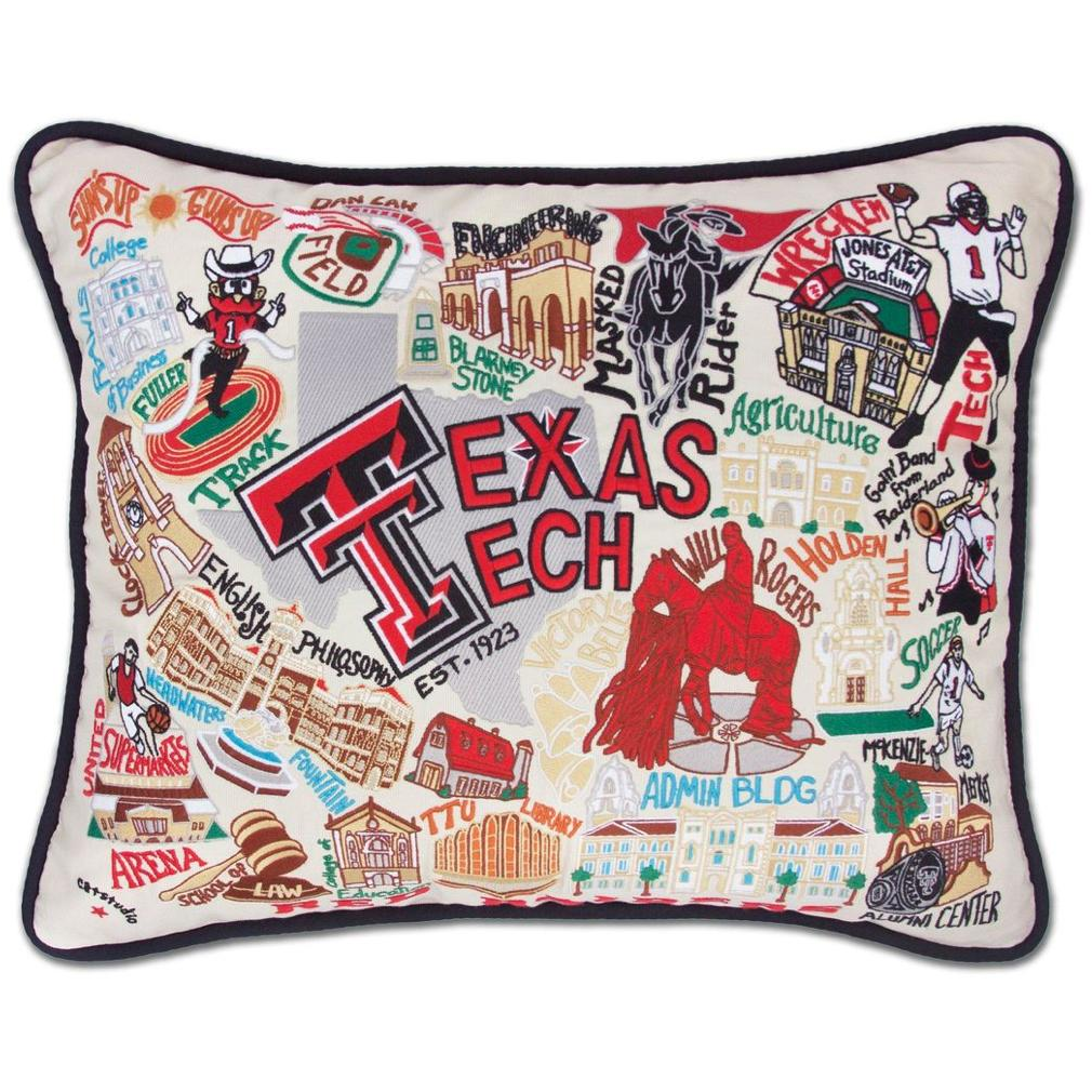 Texas Tech Pillow - Zinnias Gift Boutique