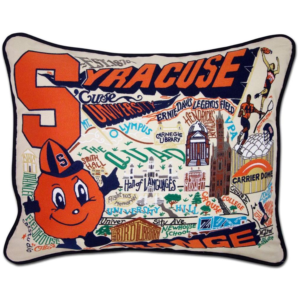 Syracuse University Pillow - Zinnias Gift Boutique