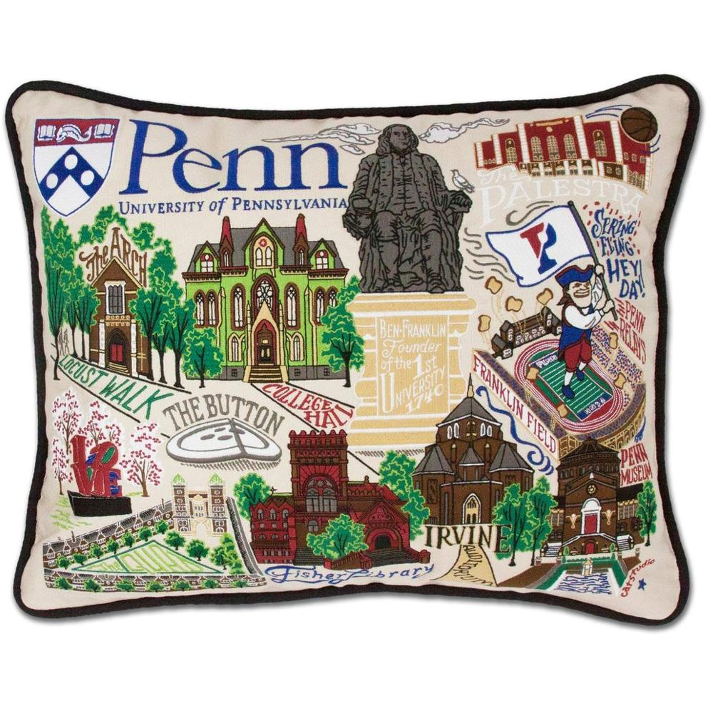 University of Pennsylvania Pillow - Zinnias Gift Boutique