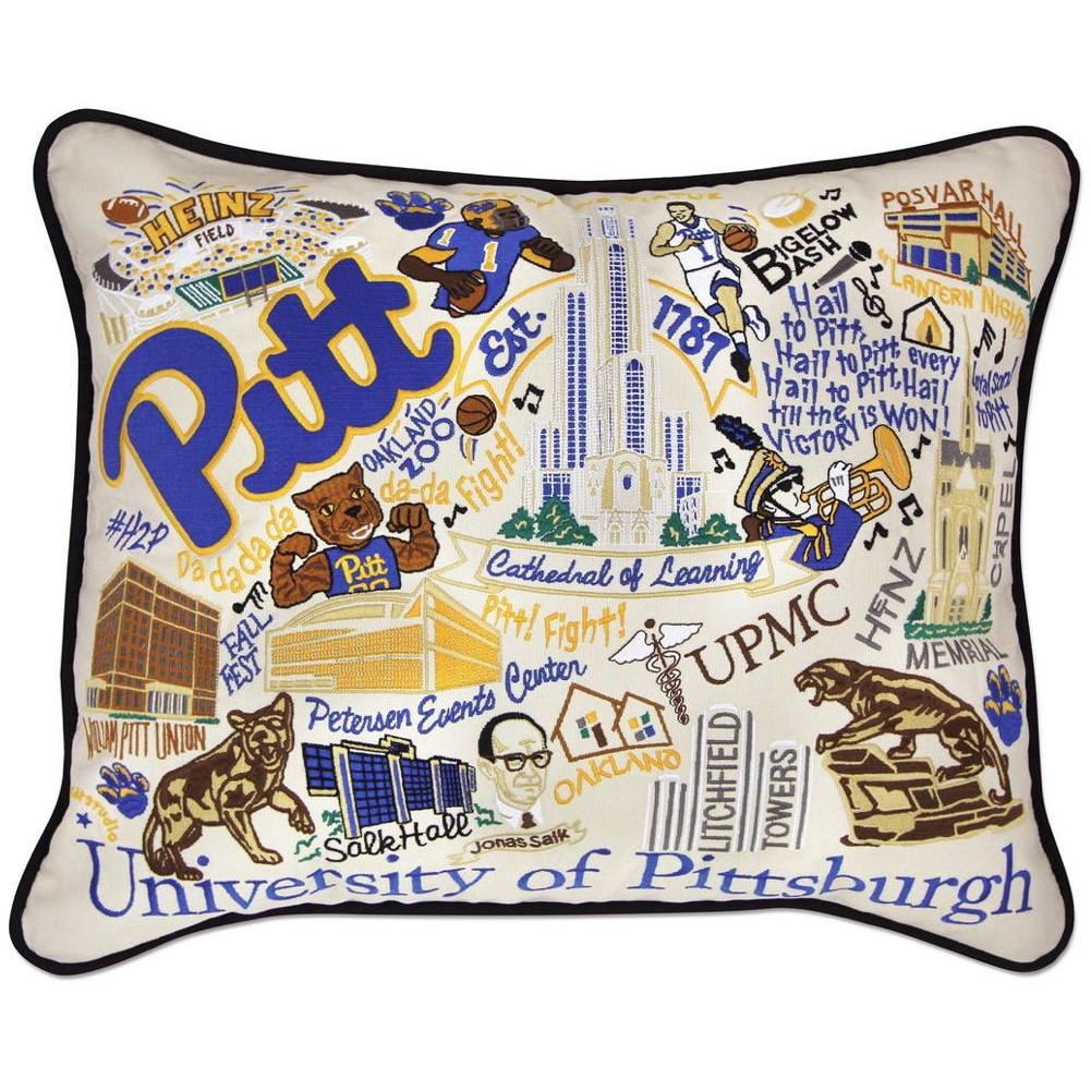 University of Pittsburgh Pillow - Zinnias Gift Boutique