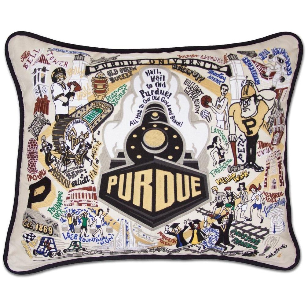Purdue University Pillow - Zinnias Gift Boutique