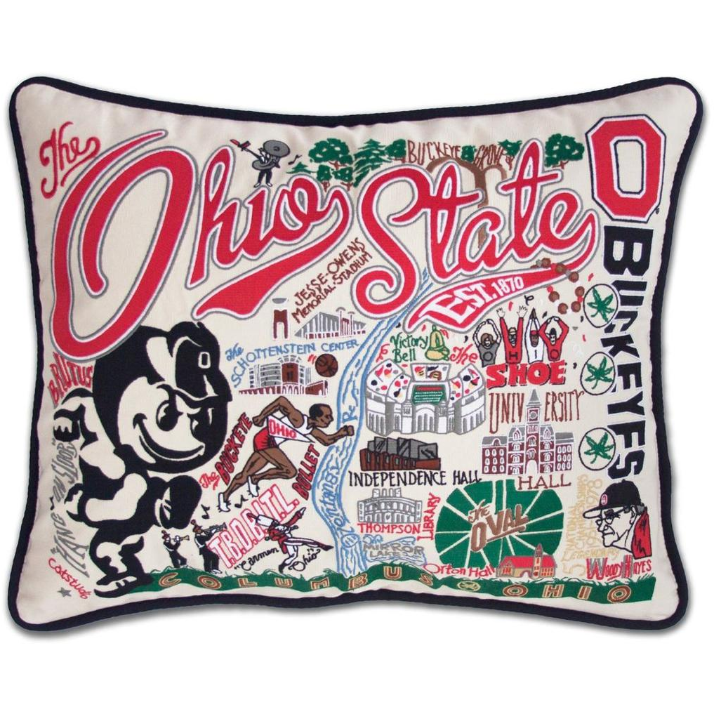 The Ohio State University Pillow - Zinnias Gift Boutique