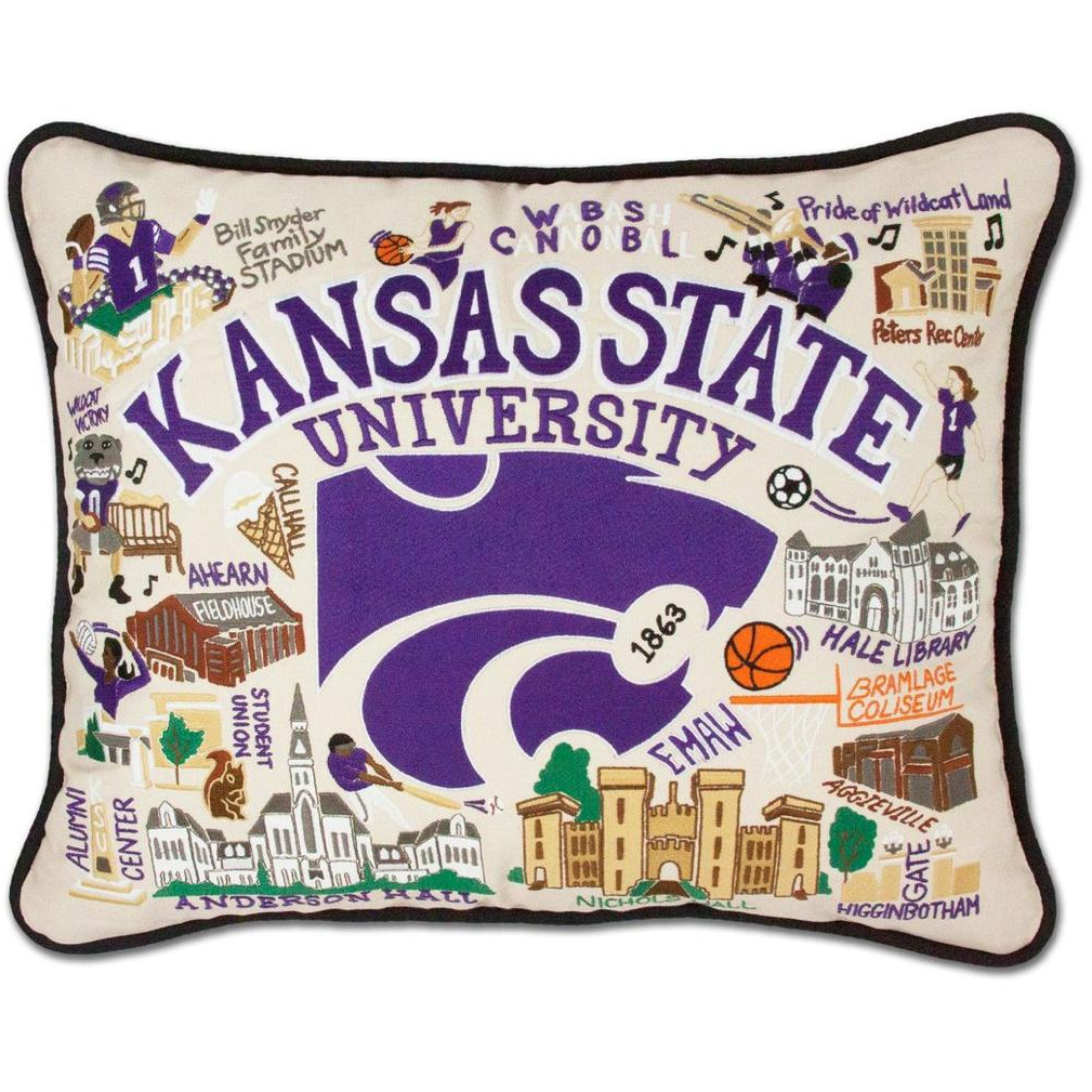 Kansas State University Pillow - Zinnias Gift Boutique