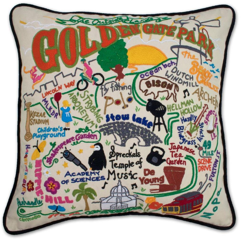 Golden Gate Park Pillow - Zinnias Gift Boutique