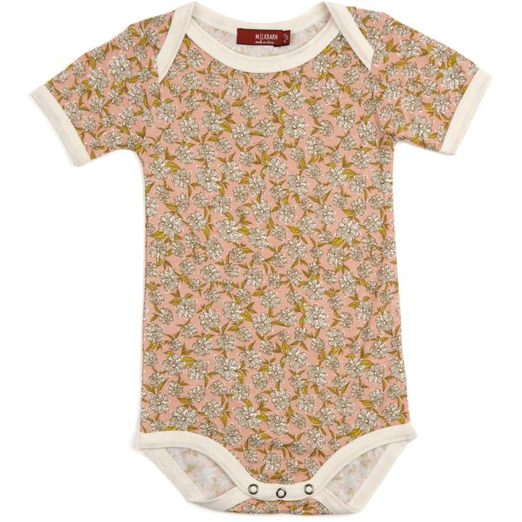 Rose Floral Bamboo One Piece - Zinnias Gift Boutique