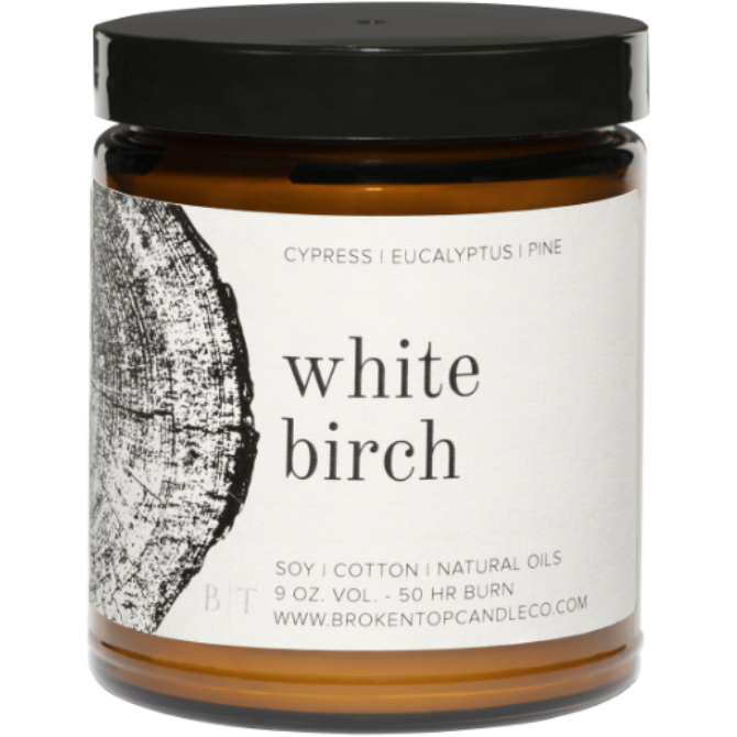 White Birch Soy Candles - Zinnias Gift Boutique