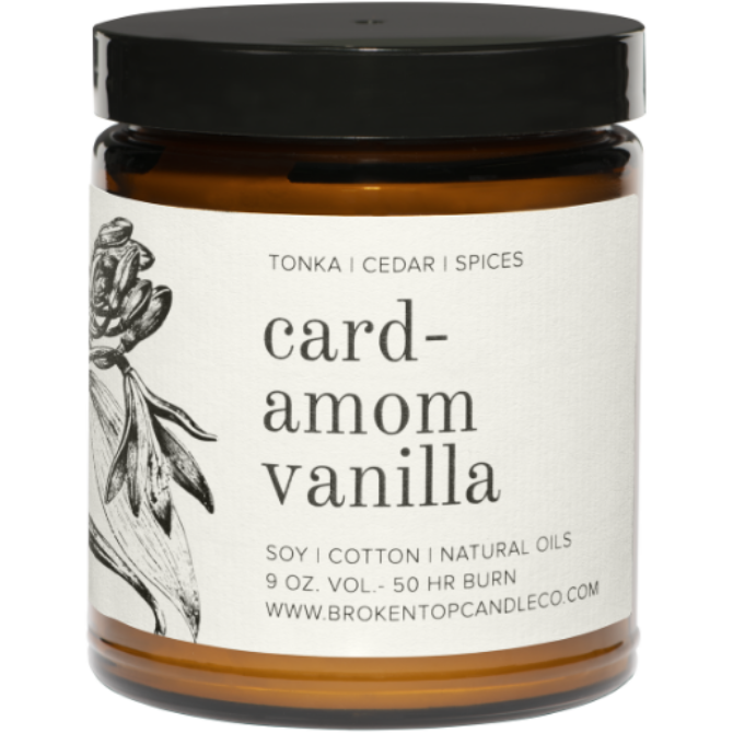 Cardamom Vanilla Soy Candle - Zinnias Gift Boutique
