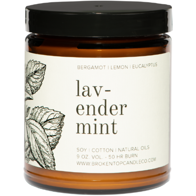 Lavender Mint Soy Candle - Zinnias Gift Boutique