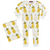 Organic Zipper Pajama - Pears - Zinnias Gift Boutique