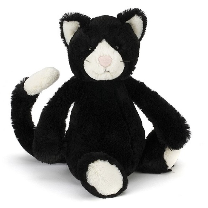 Bashful Black and White Cat Jellycat - Zinnias Gift Boutique