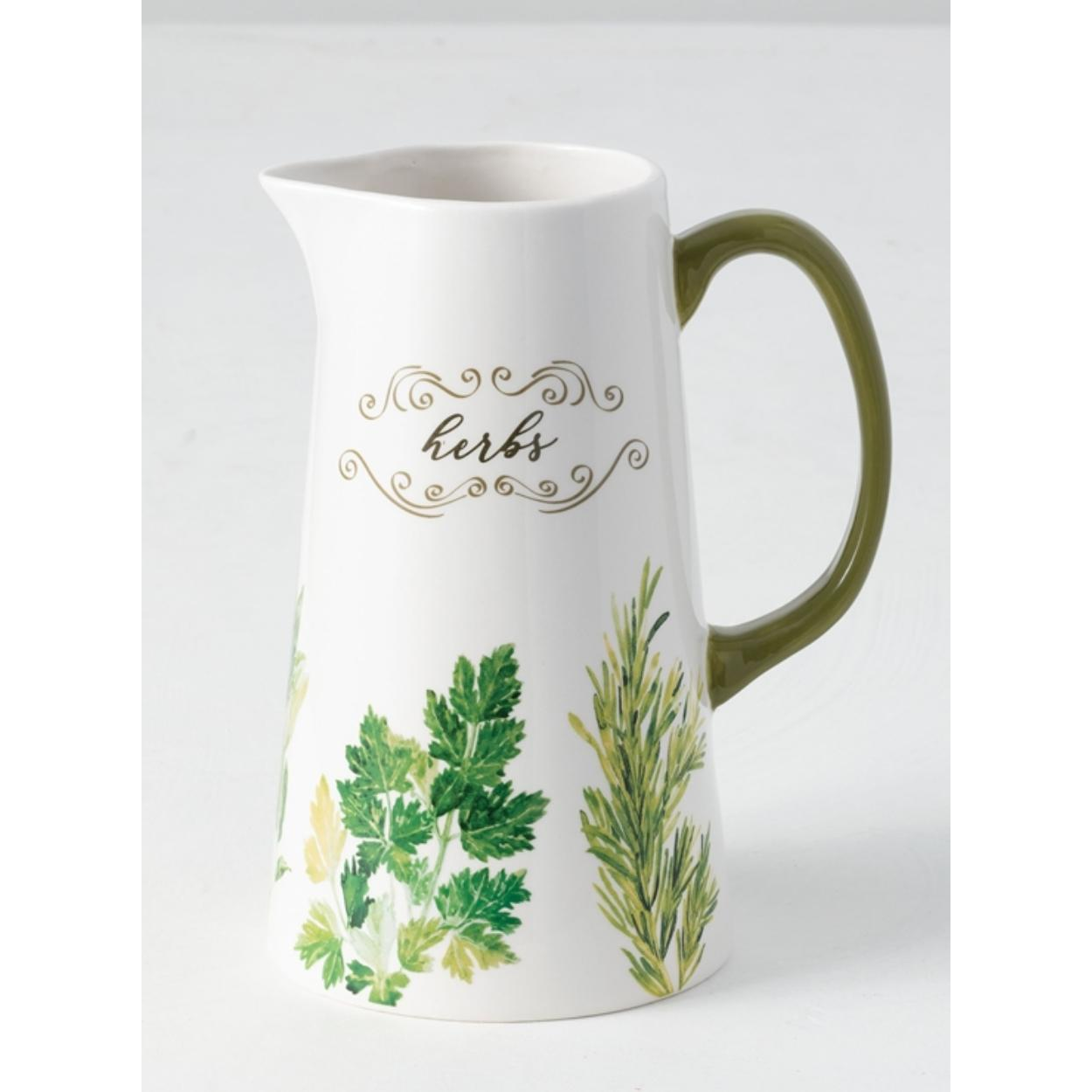 Herb Pitcher - Zinnias Gift Boutique