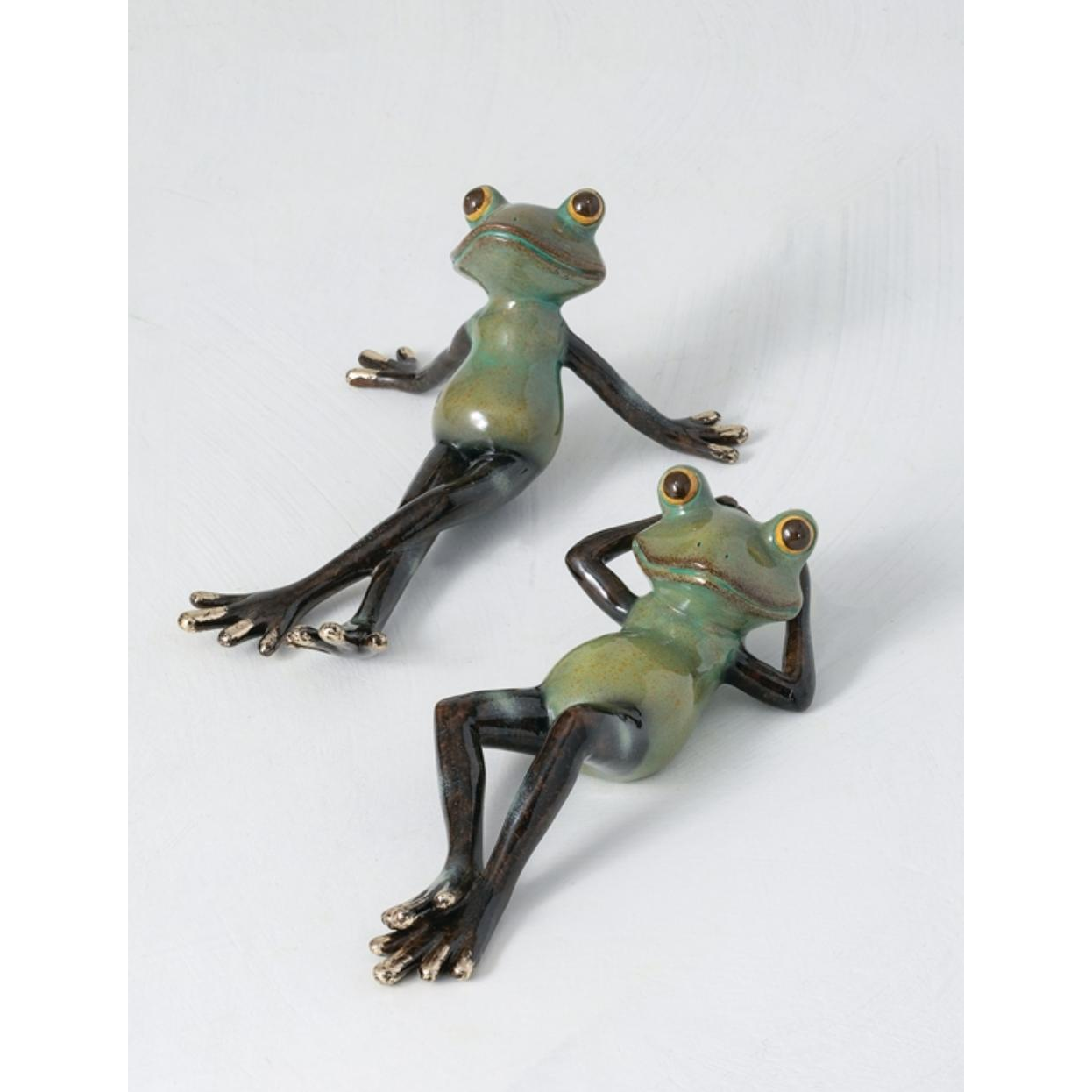 Lying Frog Figurine - Zinnias Gift Boutique