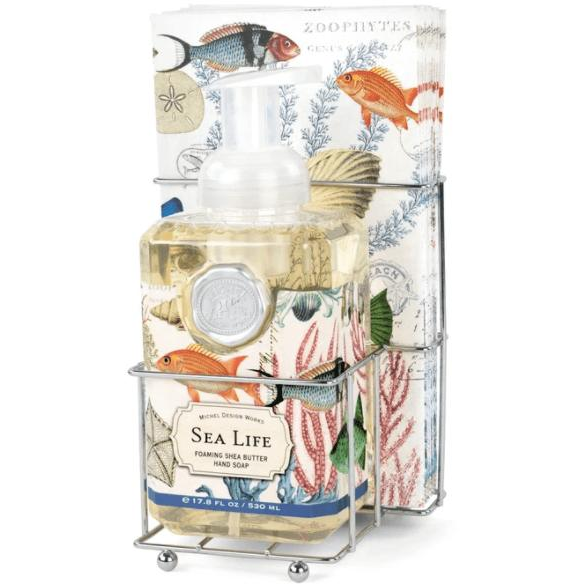 Sea Life Soap and Napkin Set - Zinnias Gift Boutique