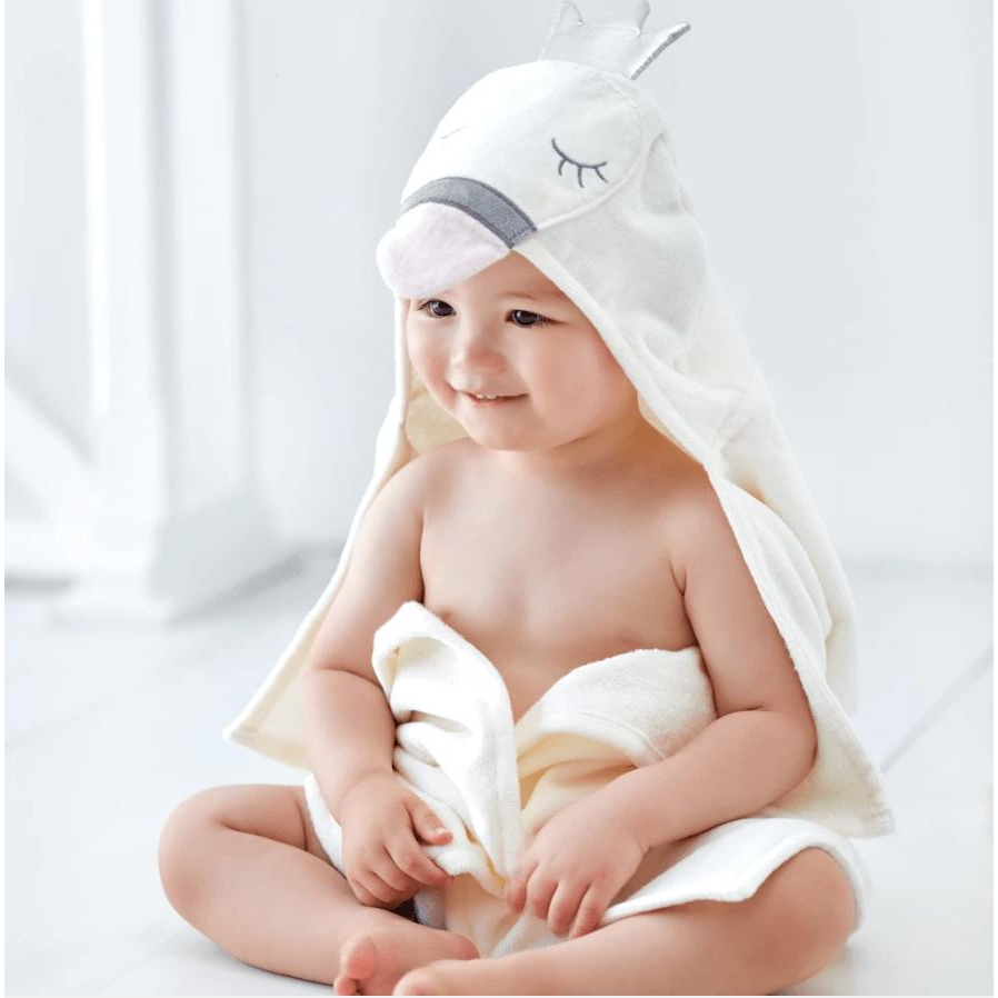 Baby Swan Hooded Towel - Zinnias Gift Boutique