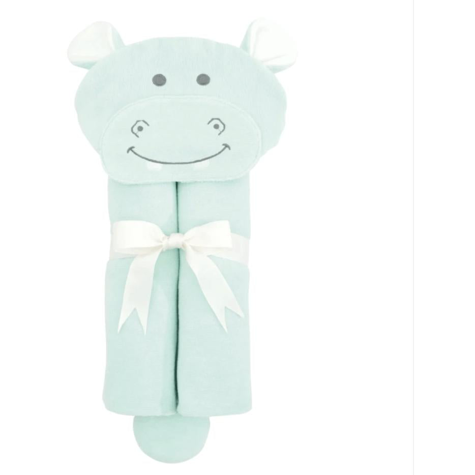 Baby Hippo Hooded Towel - Zinnias Gift Boutique