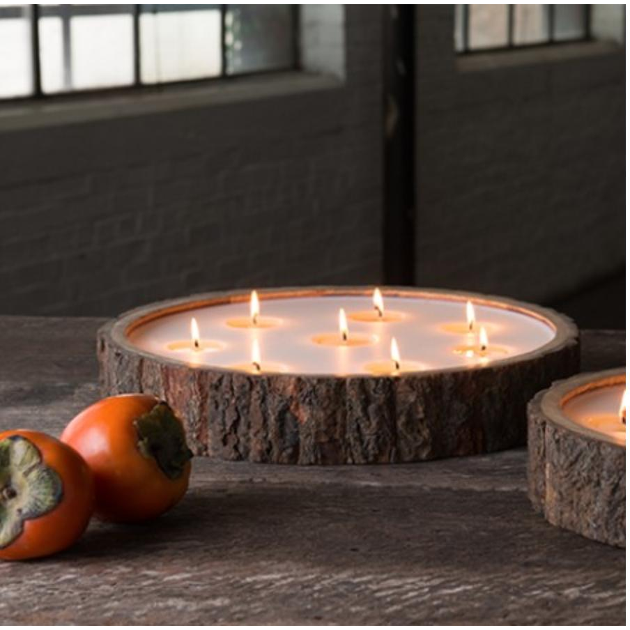 Extra Large Tree Bark Candle - Zinnias Gift Boutique