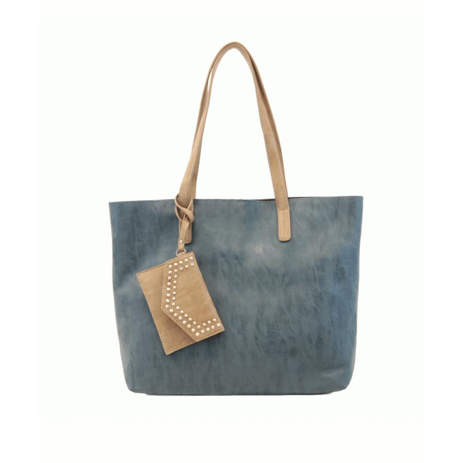 Teal Olivia Tote - Zinnias Gift Boutique