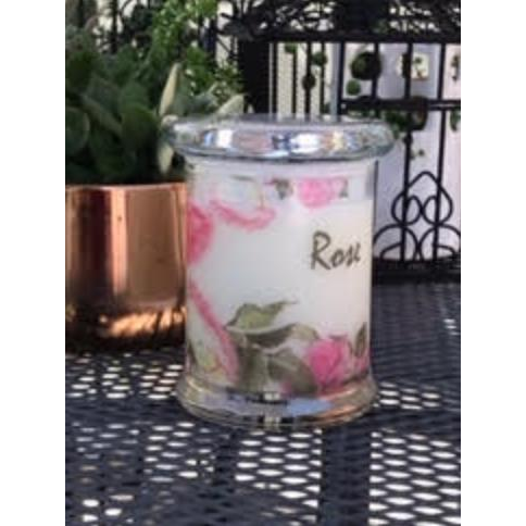 Rose Hand Poured Candle - Zinnias Gift Boutique