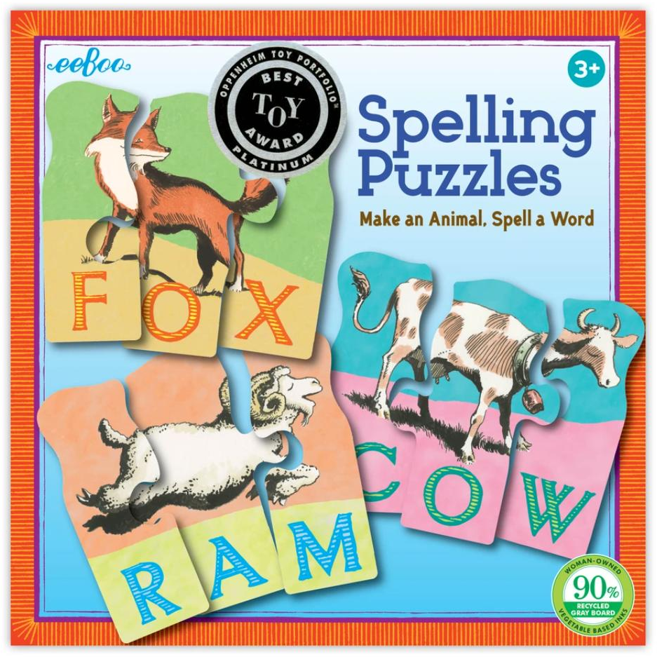 Animal Spelling Puzzle - Zinnias Gift Boutique