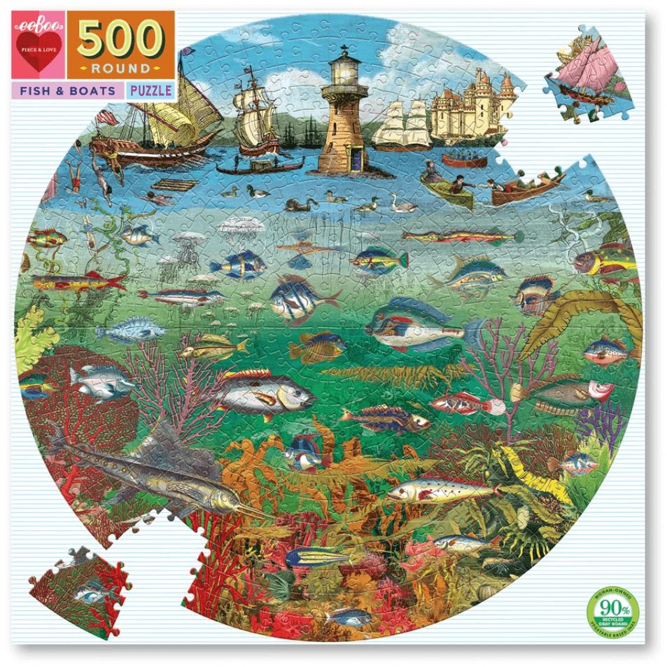 Fish and Boats Puzzle - Zinnias Gift Boutique