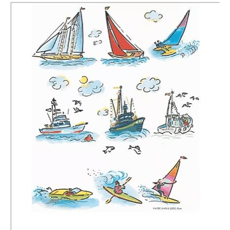 Boats Made in USA Towel - Zinnias Gift Boutique