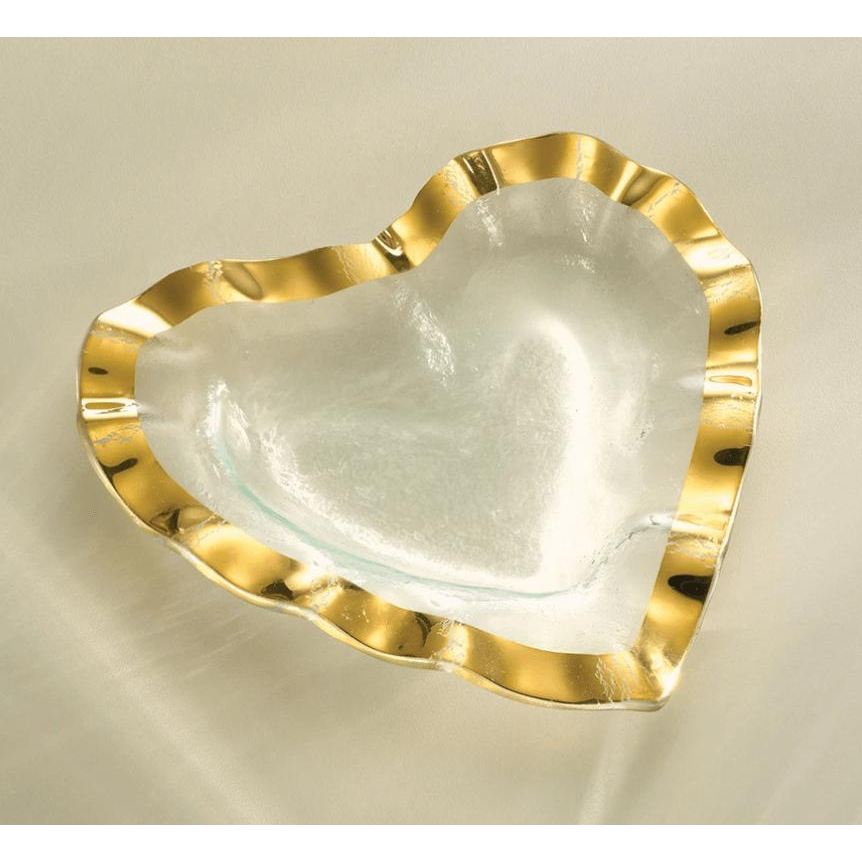Ruffle Heart Bowl - Zinnias Gift Boutique