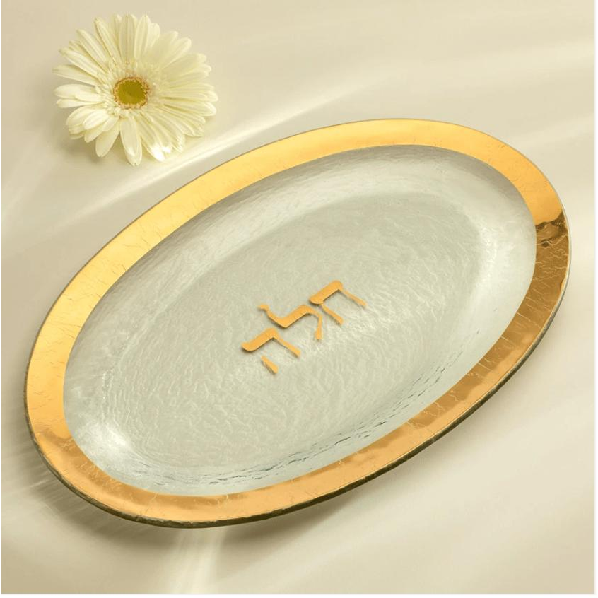 Judaica Challah Platter - Zinnias Gift Boutique