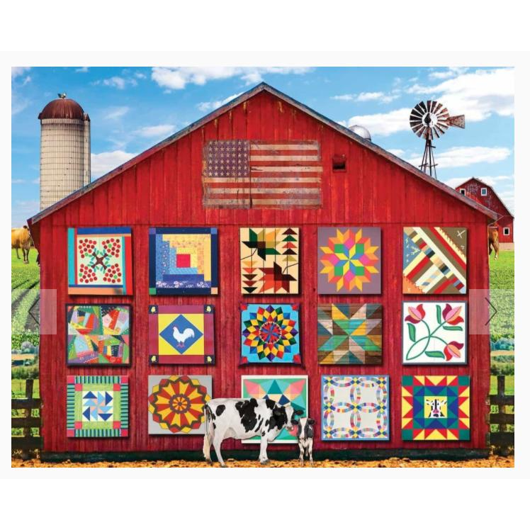 Barn Quilts 1000 Piece Jigsaw Puzzle - Zinnias Gift Boutique