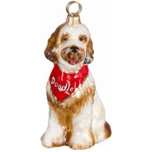 Goldendoodle with "Doodle" Bandana - Zinnias Gift Boutique